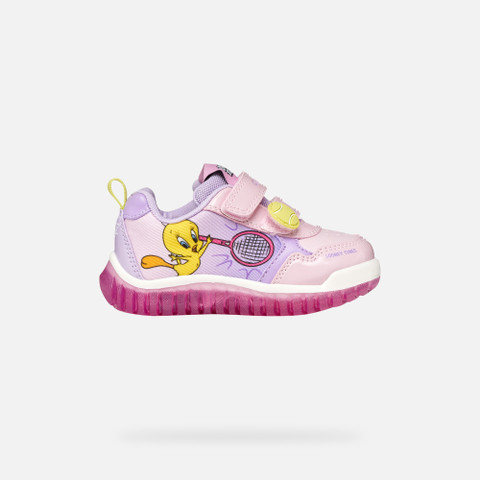Sneakers Looney Tunes LIGHTYLOO PETITE FILLE Lilas - image number 2 | GEOX