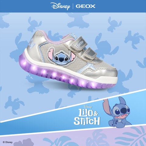 Disney Stitch LIGHTYLOO TODDLER GIRL Silver/Lilac - image number 1 | GEOX