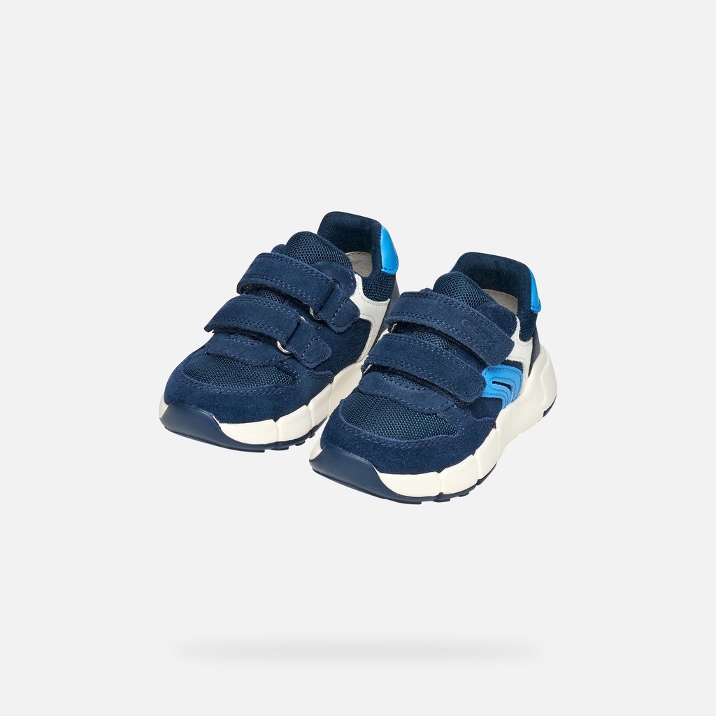Sneakers with straps FLEXYPER MINI TODDLER BOY Navy/Azure - image number 7 | GEOX