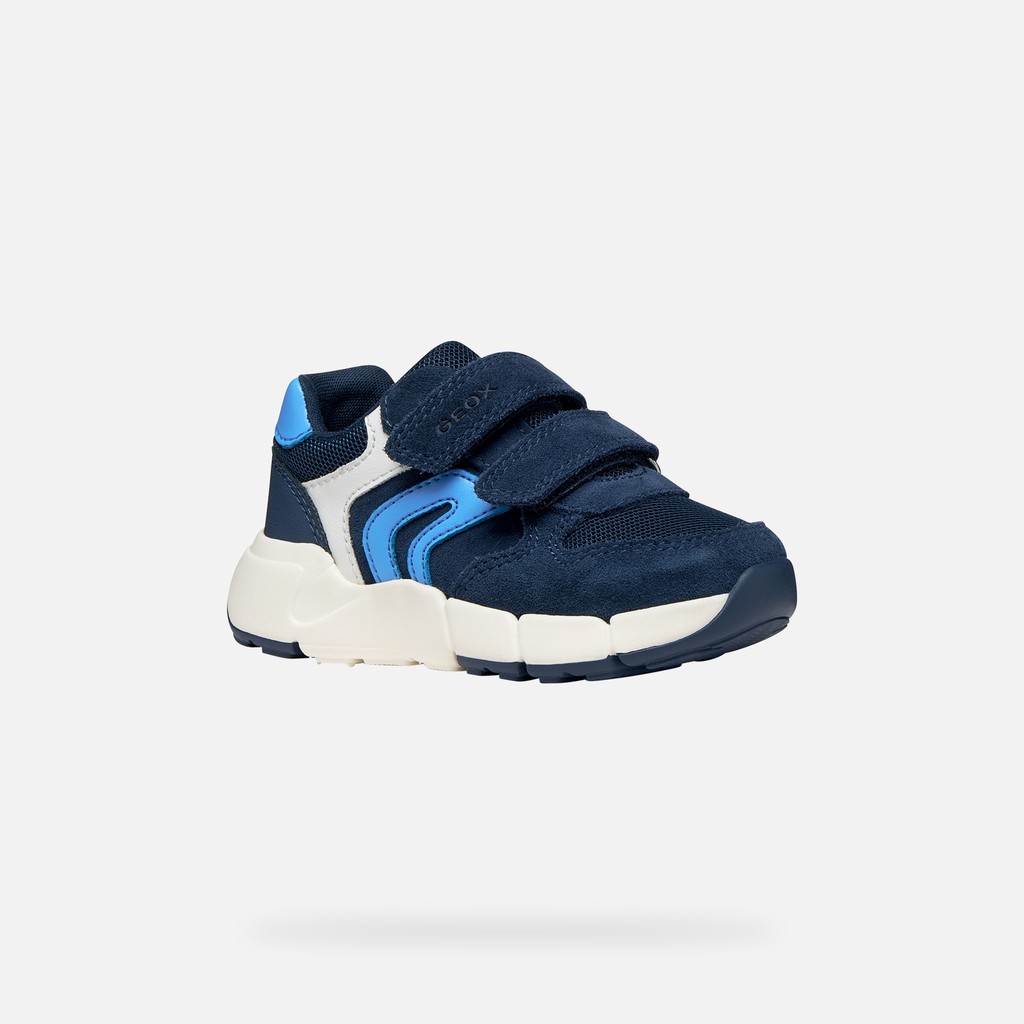 Sneakers with straps FLEXYPER MINI TODDLER BOY Navy/Azure - image number 2 | GEOX