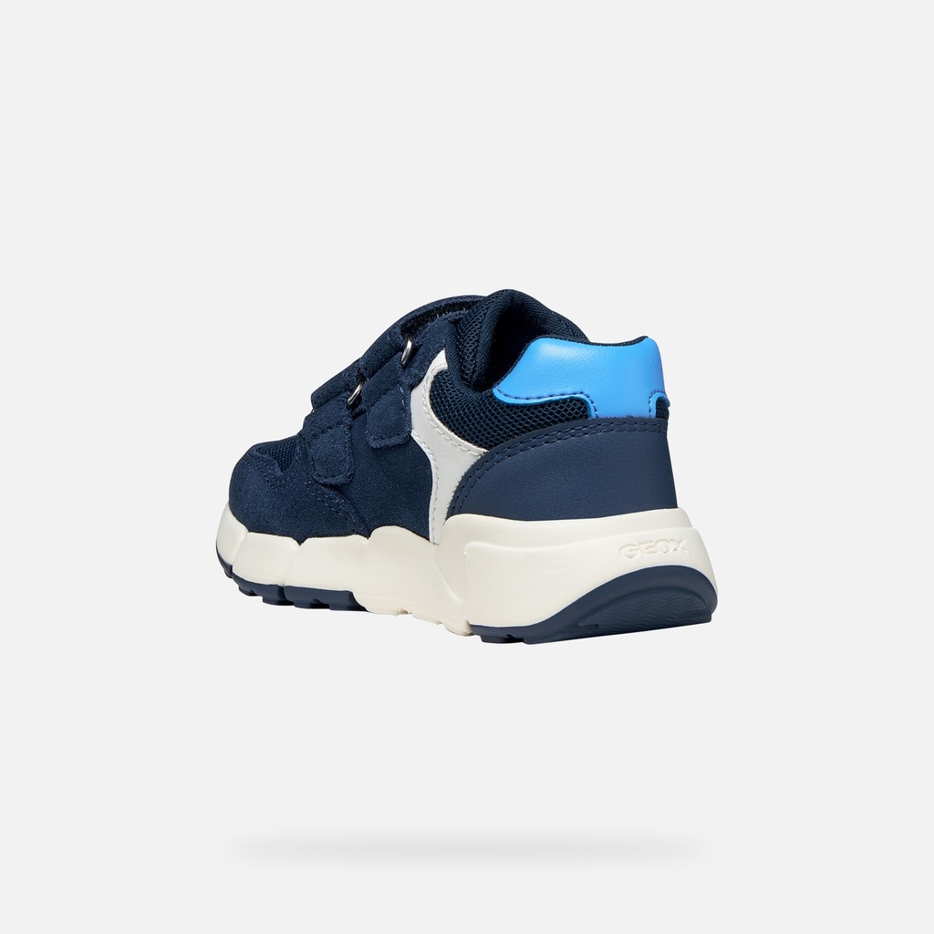 Sneakers with straps FLEXYPER MINI TODDLER BOY Navy/Azure - image number 3 | GEOX