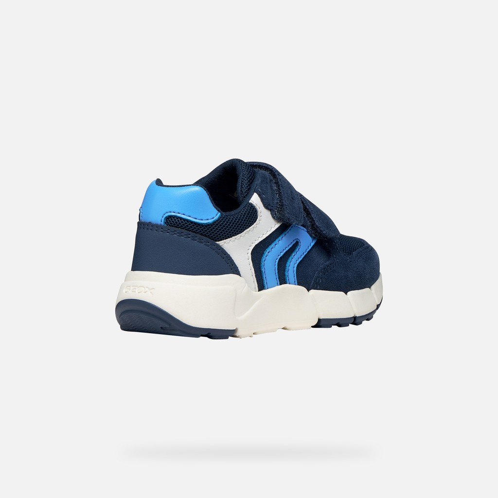 Sneakers with straps FLEXYPER MINI TODDLER BOY Navy/Azure - image number 4 | GEOX