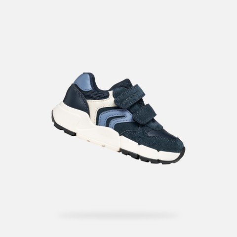 Lightweight cushioned sneakers FLEXYPER MINI TODDLER BOY Navy/Dark Sky - image number 0 | GEOX