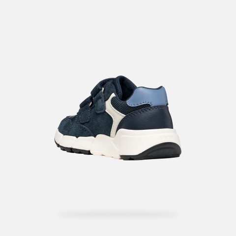 Lightweight cushioned sneakers FLEXYPER MINI TODDLER BOY Navy/Dark Sky - image number 3 | GEOX