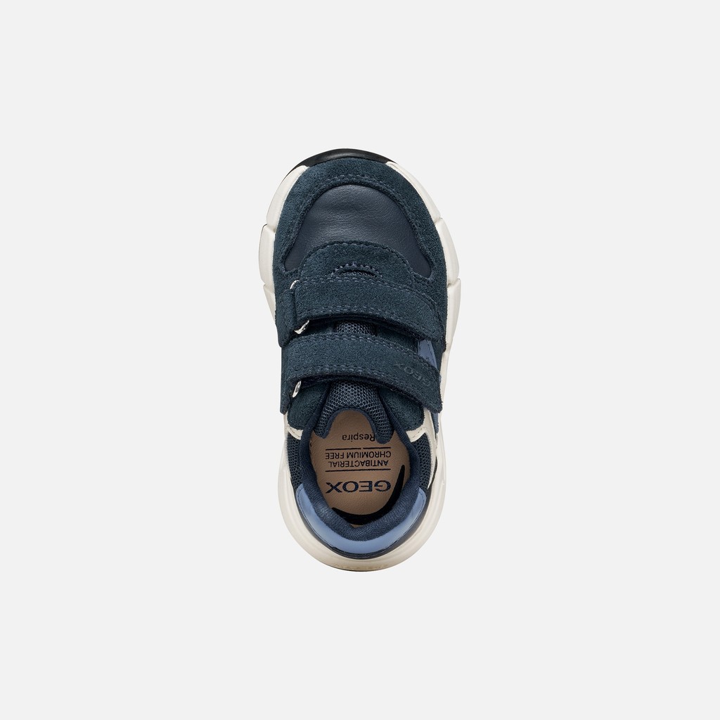Lightweight cushioned sneakers FLEXYPER MINI TODDLER BOY Navy/Dark Sky - image number 5 | GEOX