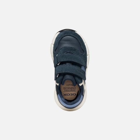 Lightweight cushioned sneakers FLEXYPER MINI TODDLER BOY Navy/Dark Sky - image number 5 | GEOX