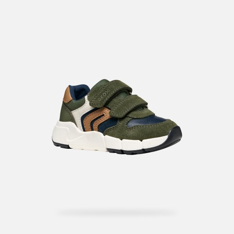 Lightweight cushioned sneakers FLEXYPER MINI TODDLER BOY Musk/Cognac - image number 2 | GEOX