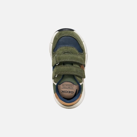 Lightweight cushioned sneakers FLEXYPER MINI TODDLER BOY Musk/Cognac - image number 5 | GEOX