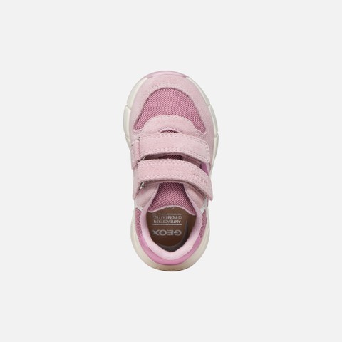 Sneakers &agrave; scratch FLEXYPER MINI PETITE FILLE Rose/Rose fonc&eacute; - image number 5 | GEOX