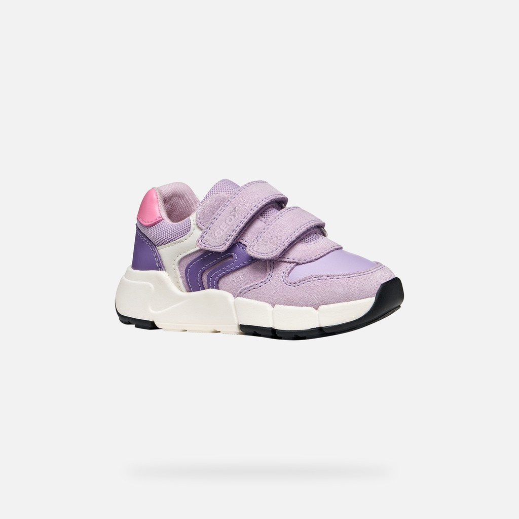 Lightweight cushioned sneakers FLEXYPER MINI TODDLER GIRL Lavender - image number 2 | GEOX