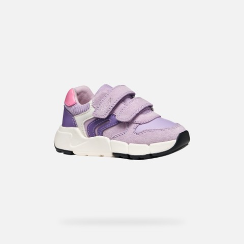 Lightweight cushioned sneakers FLEXYPER MINI TODDLER GIRL Lavender - image number 2 | GEOX