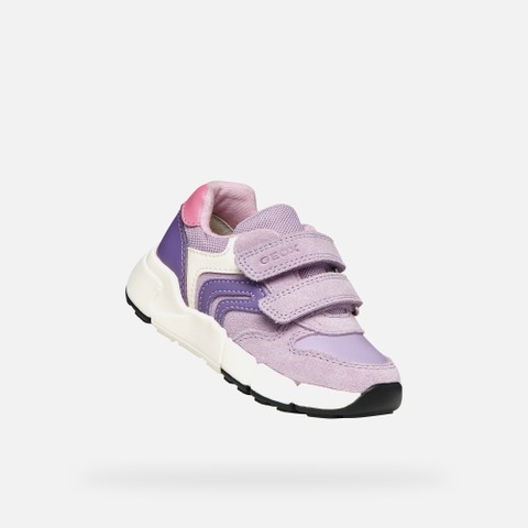 Lightweight cushioned sneakers FLEXYPER MINI TODDLER GIRL Lavender - image number 4 | GEOX