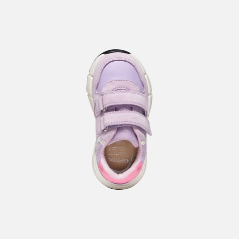 Lightweight cushioned sneakers FLEXYPER MINI TODDLER GIRL Lavender - image number 5 | GEOX