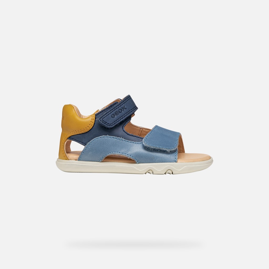 Sandal Steppieup Petit Garçon Bleu Marine/ocre