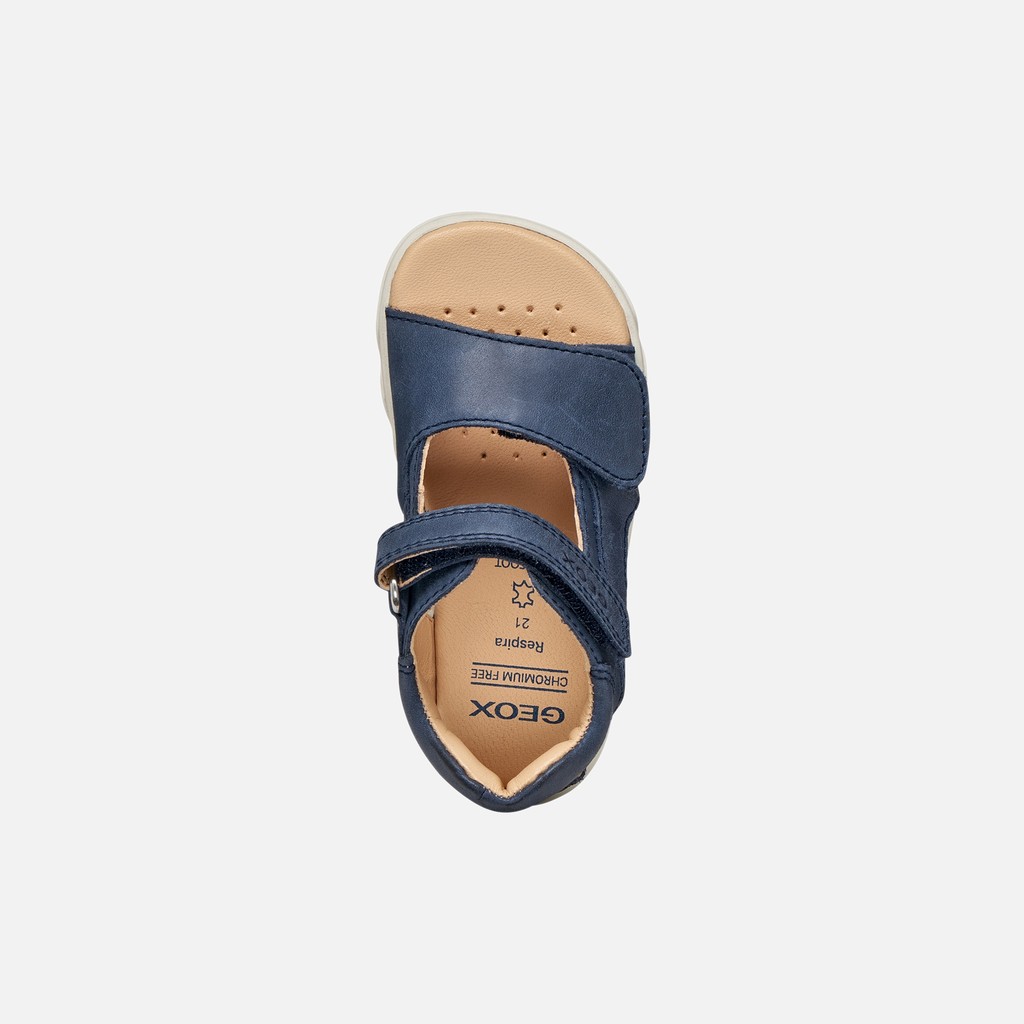Sandals with straps SANDAL STEPPIEUP TODDLER BOY Navy - image number 4 | GEOX