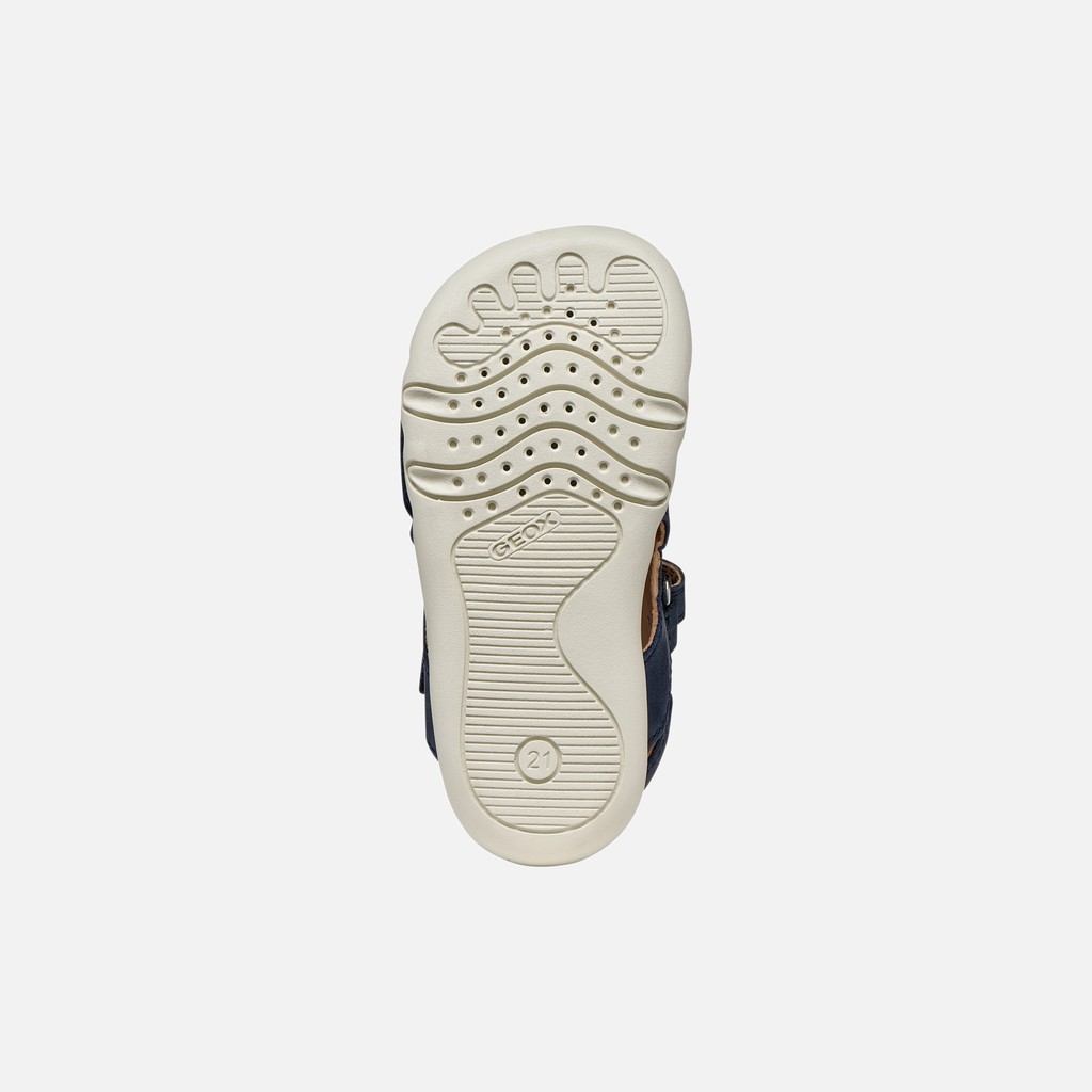 Sandals with straps SANDAL STEPPIEUP TODDLER BOY Navy - image number 6 | GEOX