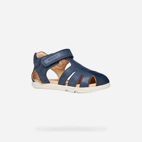Closed toe sandals SANDAL STEPPIEUP TODDLER Navy - image number 2 | GEOX