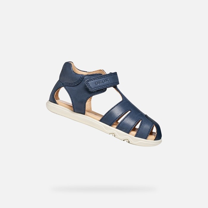 Closed toe sandals SANDAL STEPPIEUP TODDLER Navy | GEOX
