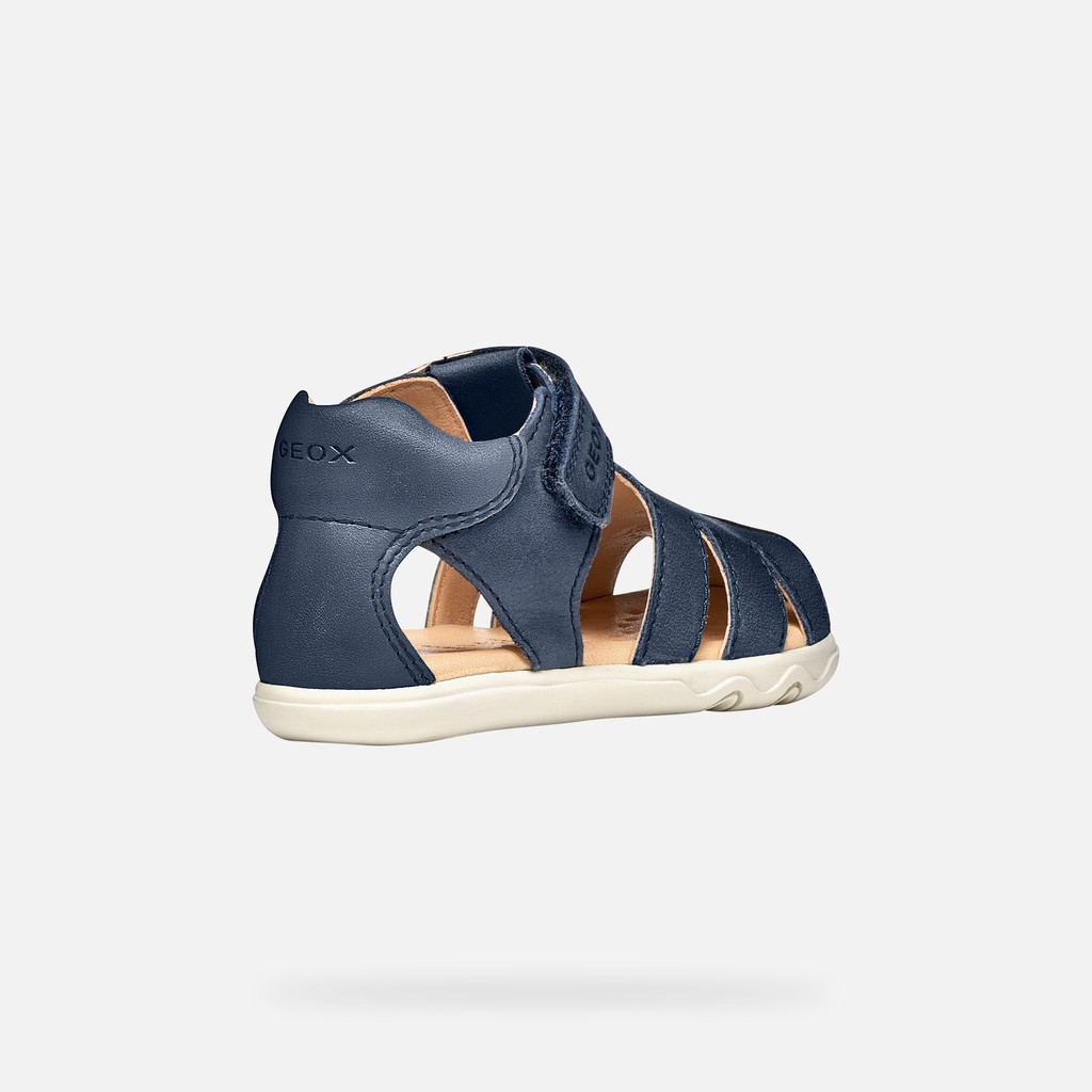 Closed toe sandals SANDAL STEPPIEUP TODDLER Navy - image number 4 | GEOX