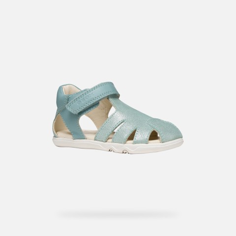 Closed toe sandals SANDAL STEPPIEUP TODDLER GIRL Sea Green - image number 2 | GEOX
