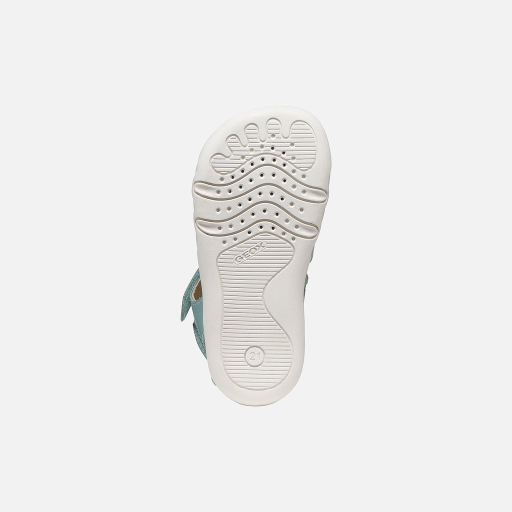 Closed toe sandals SANDAL STEPPIEUP TODDLER GIRL Sea Green - image number 6 | GEOX