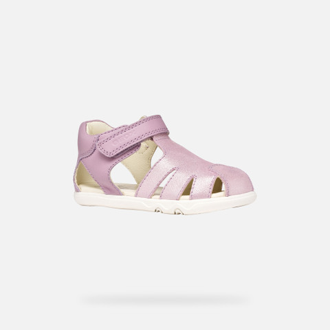 Closed toe sandals SANDAL STEPPIEUP TODDLER GIRL Lilac - image number 2 | GEOX