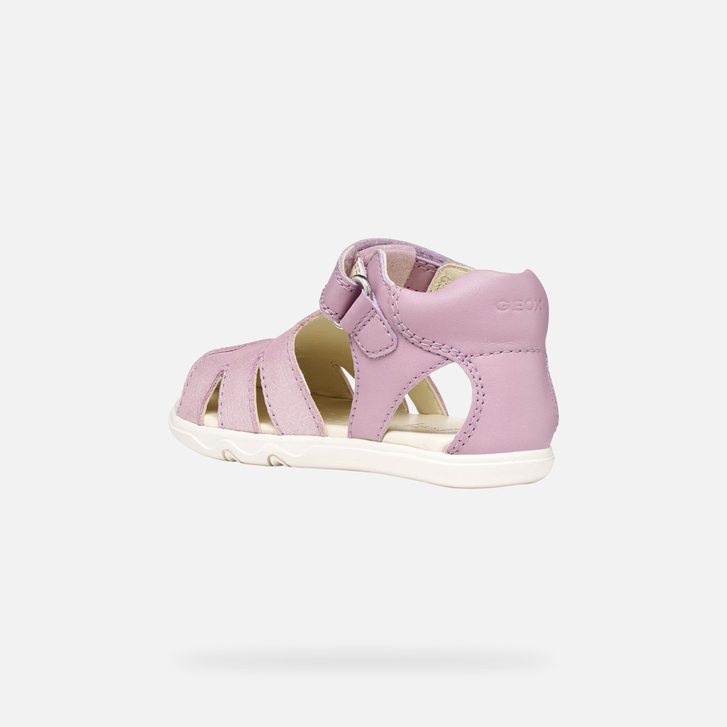 Closed toe sandals SANDAL STEPPIEUP TODDLER GIRL Lilac - image number 3 | GEOX