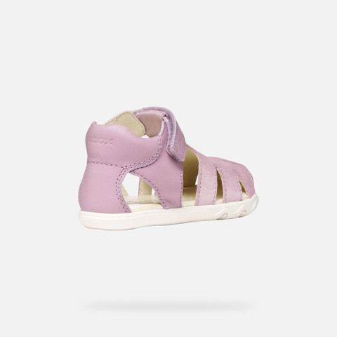 Closed toe sandals SANDAL STEPPIEUP TODDLER GIRL Lilac - image number 4 | GEOX