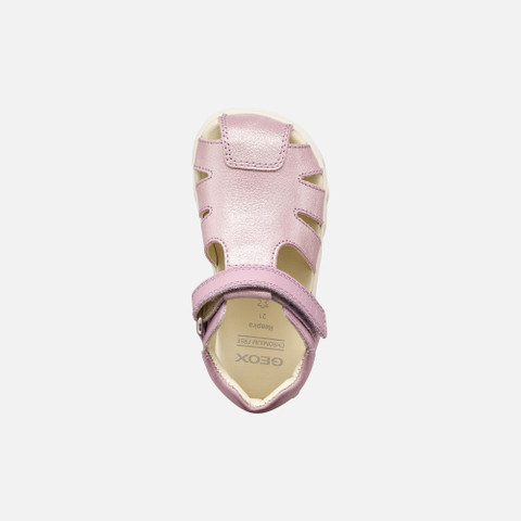 Closed toe sandals SANDAL STEPPIEUP TODDLER GIRL Lilac - image number 5 | GEOX