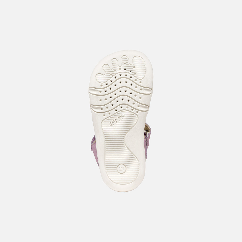Closed toe sandals SANDAL STEPPIEUP TODDLER GIRL Lilac - image number 6 | GEOX