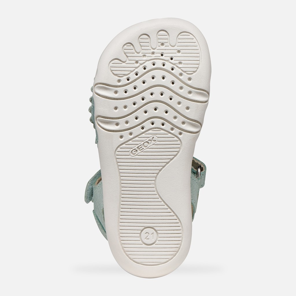 Sandals with straps SANDAL STEPPIEUP TODDLER GIRL Sea Green - image number 6 | GEOX