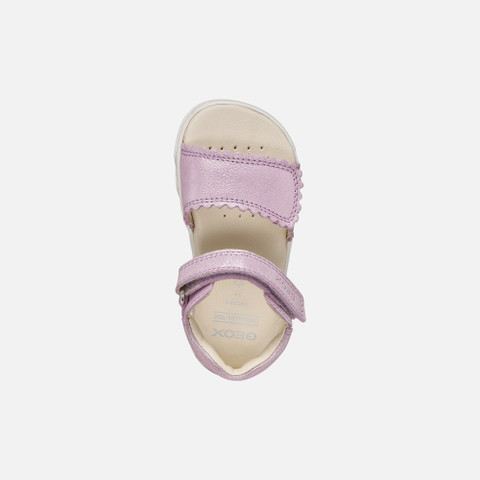 Sandales &agrave; scratch SANDAL STEPPIEUP PETITE FILLE Lilas - image number 5 | GEOX