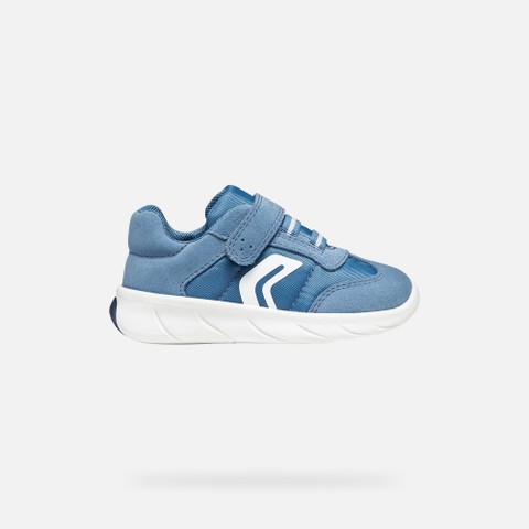 Scarpe Barefoot leggere e flessibili FOOT-RUN BIMBO Azzurro scuro/Bianco - image number 1 | GEOX