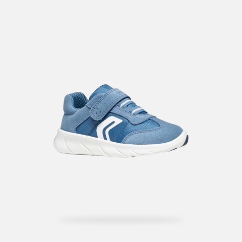 Scarpe Barefoot leggere e flessibili FOOT-RUN BIMBO Azzurro scuro/Bianco - image number 2 | GEOX