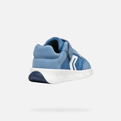Scarpe Barefoot leggere e flessibili FOOT-RUN BIMBO Azzurro scuro/Bianco - image number 4 | GEOX