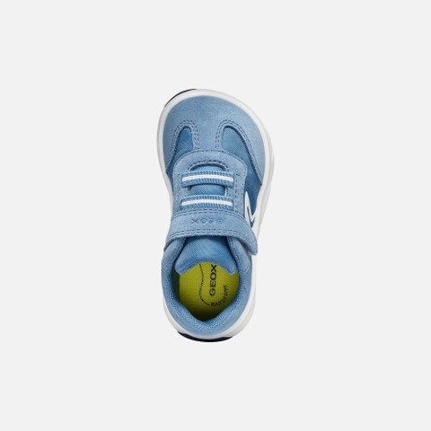 Scarpe Barefoot leggere e flessibili FOOT-RUN BIMBO Azzurro scuro/Bianco - image number 5 | GEOX