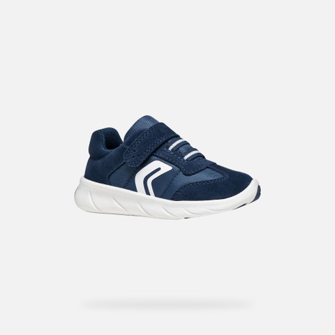 Scarpe Barefoot leggere e flessibili FOOT-RUN BIMBO Blu navy chiaro/Bianco - image number 2 | GEOX