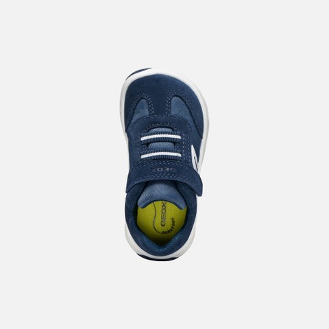 Scarpe Barefoot leggere e flessibili FOOT-RUN BIMBO Blu navy chiaro/Bianco - image number 5 | GEOX