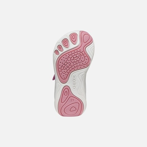 Barfu&szlig;schuhe FOOT-RUN KLEINKIND M&Auml;DCHEN Dunkelrosa/Wei&szlig; - image number 6 | GEOX