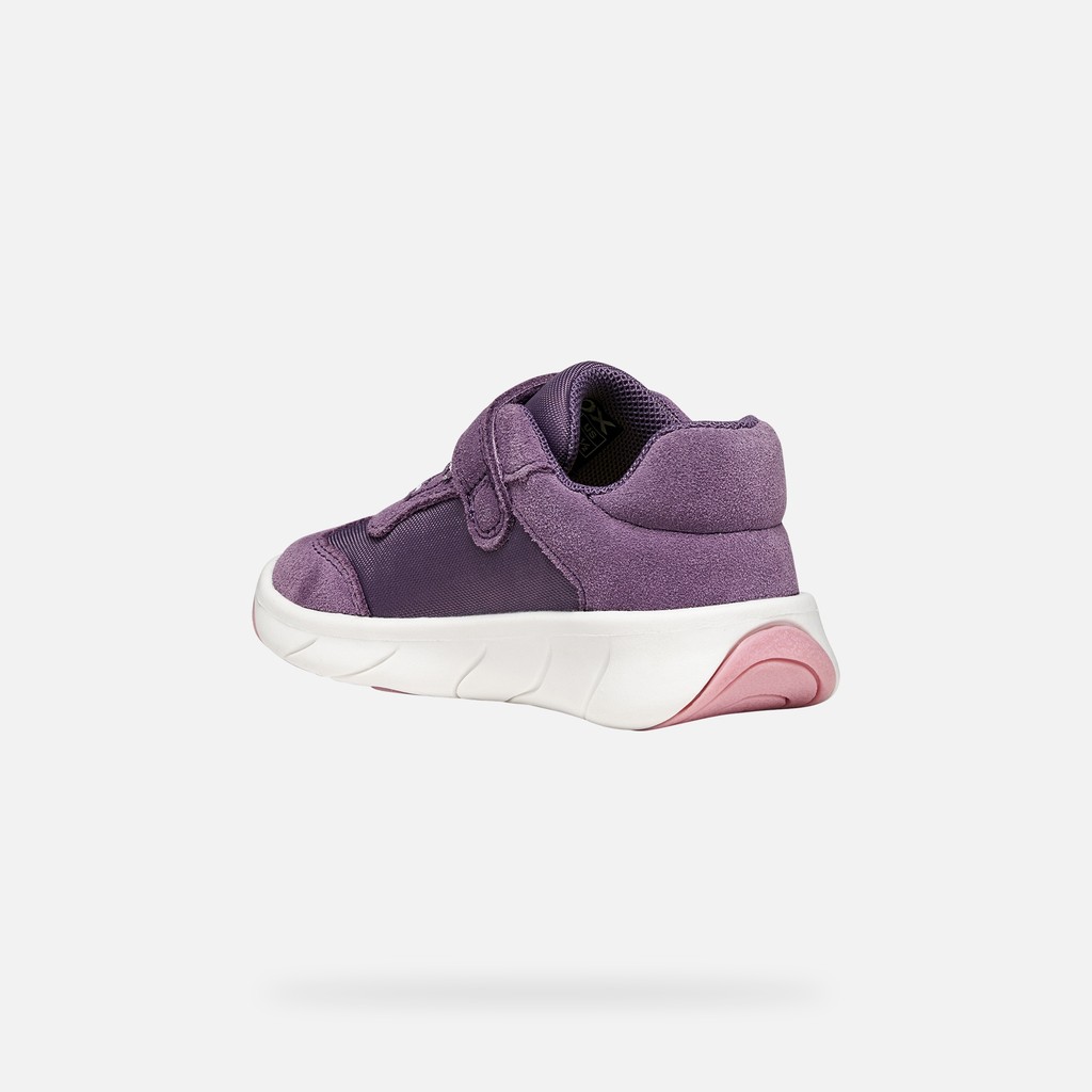Lightweight and flexible Barefoot shoes FOOT-RUN TODDLER GIRL Light violet/White - image number 3 | GEOX