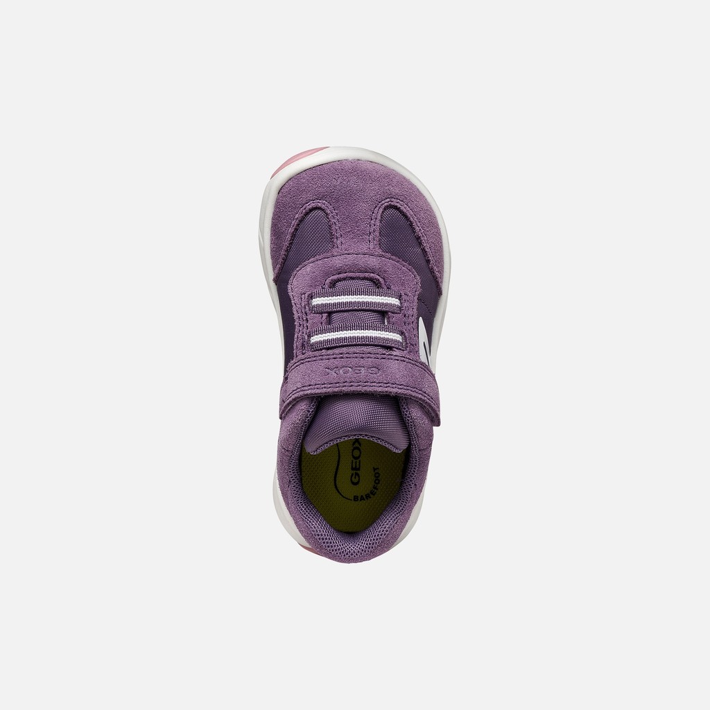 Lightweight and flexible Barefoot shoes FOOT-RUN TODDLER GIRL Light violet/White - image number 5 | GEOX
