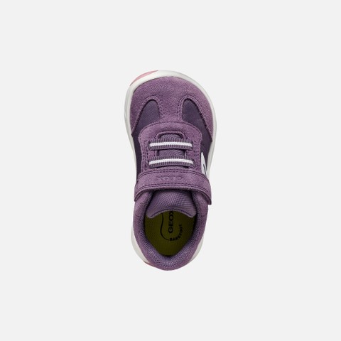 Lightweight and flexible Barefoot shoes FOOT-RUN TODDLER GIRL Light violet/White - image number 5 | GEOX