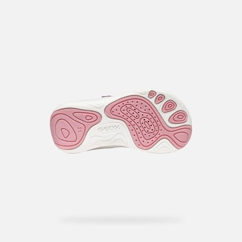Lightweight and flexible Barefoot shoes FOOT-RUN TODDLER GIRL Light violet/White - image number 6 | GEOX