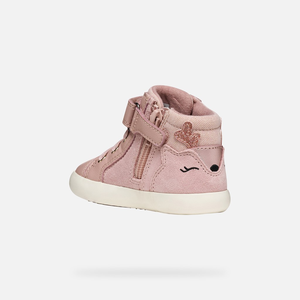 Scarpe con strappo GISLI BIMBA Rosa antico - image number 3 | GEOX