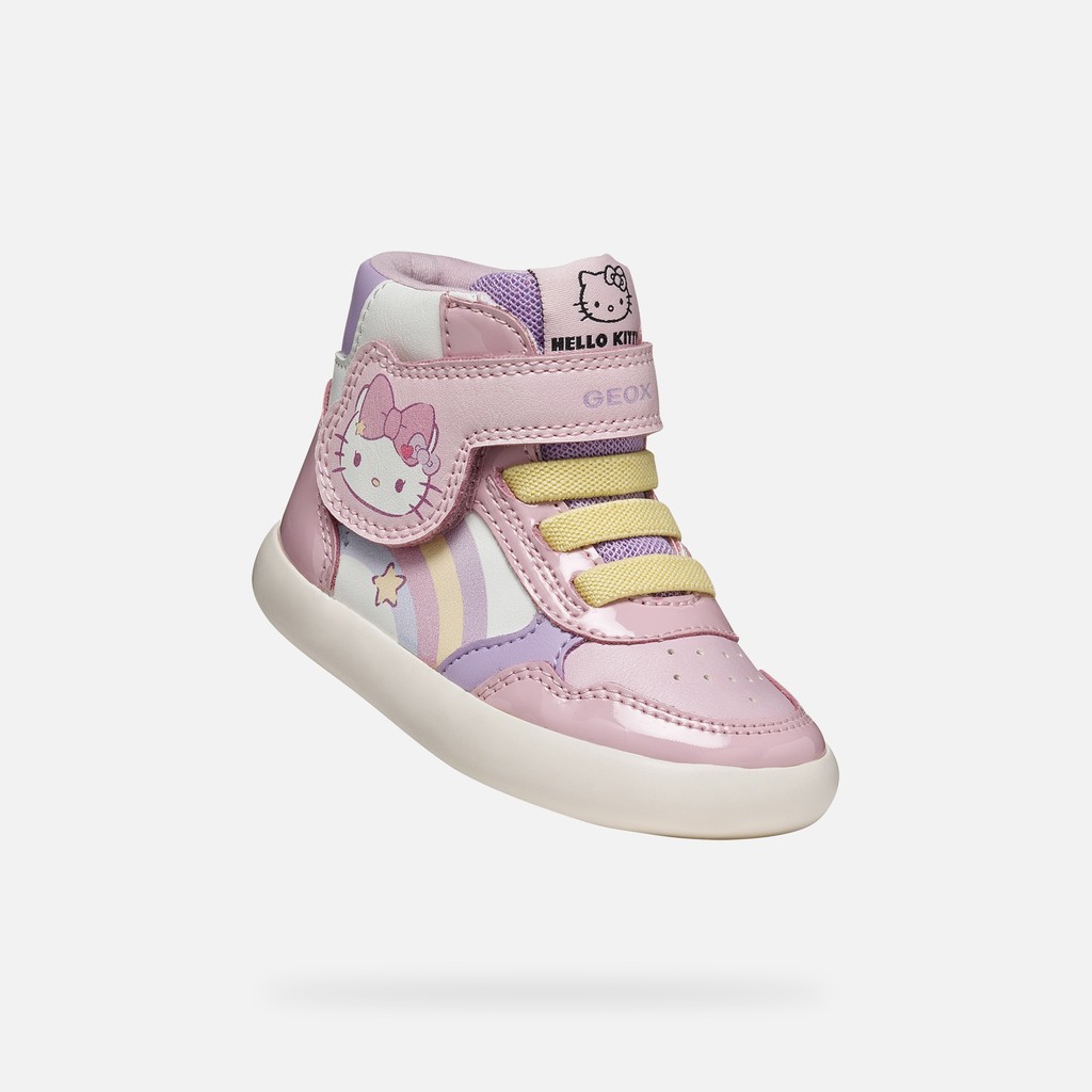 Hello Kitty shoes GISLI TODDLER GIRL White/Pink - image number 4 | GEOX
