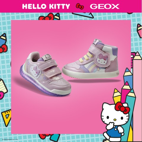 Hello Kitty shoes GISLI TODDLER GIRL White/Pink - image number 8 | GEOX