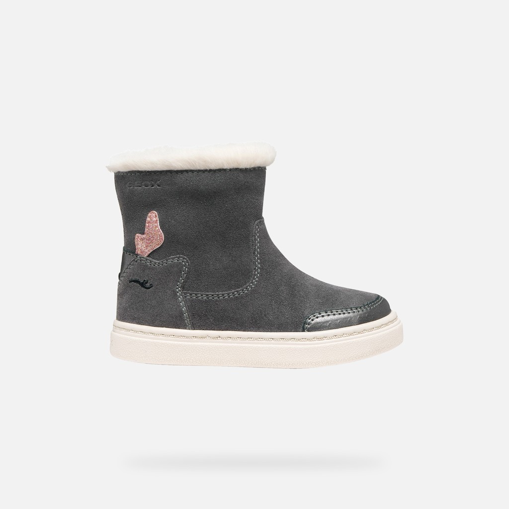 Stiefeletten mit Fell NASHIK KLEINKIND M&Auml;DCHEN Dunkelgrau - image number 1 | GEOX