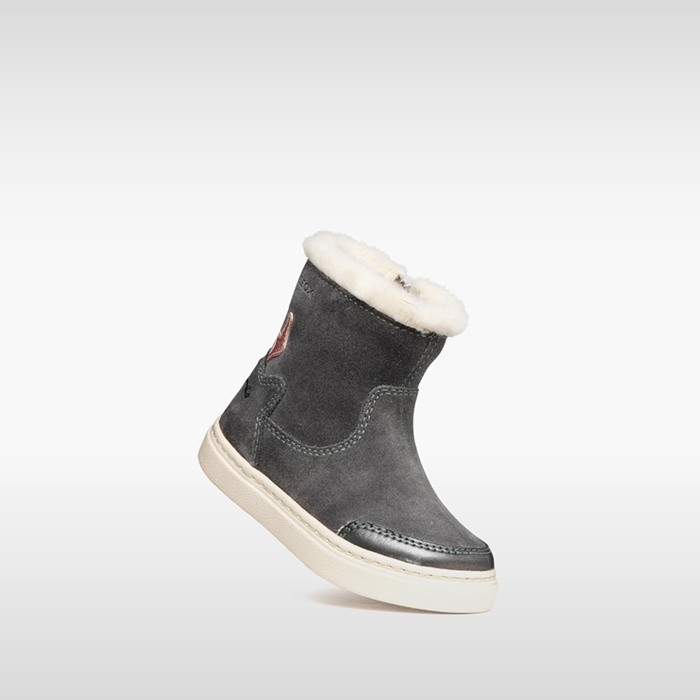 Botines de pelo NASHIK NI&Ntilde;A PEQUE&Ntilde;A Gris oscuro | GEOX