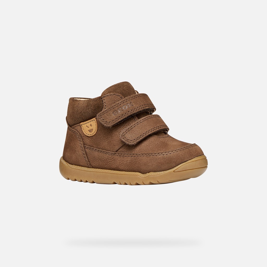 Scarpe primi passi con strappo MACCHIA NEONATO Marrone scuro - image number 2 | GEOX