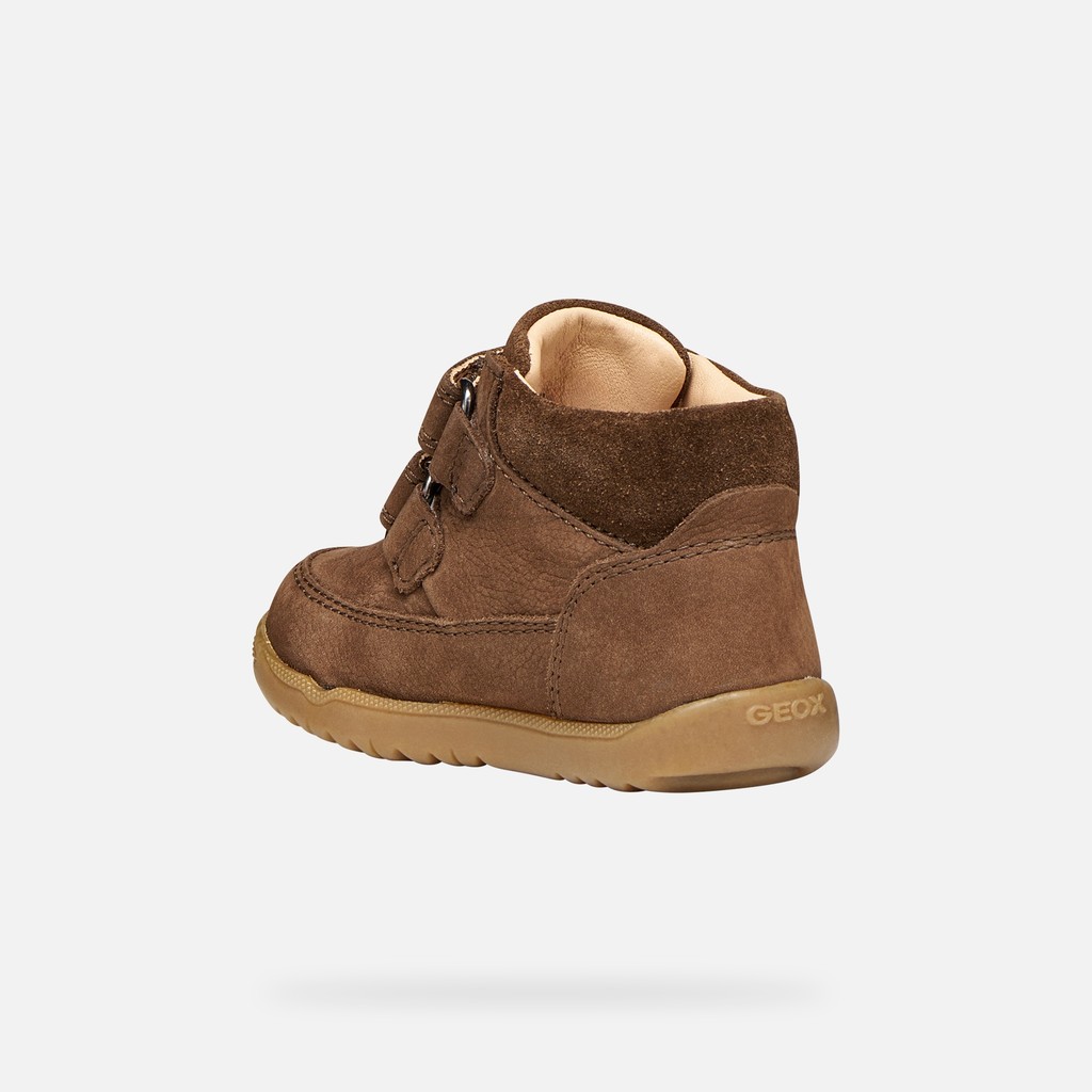Scarpe primi passi con strappo MACCHIA NEONATO Marrone scuro - image number 3 | GEOX